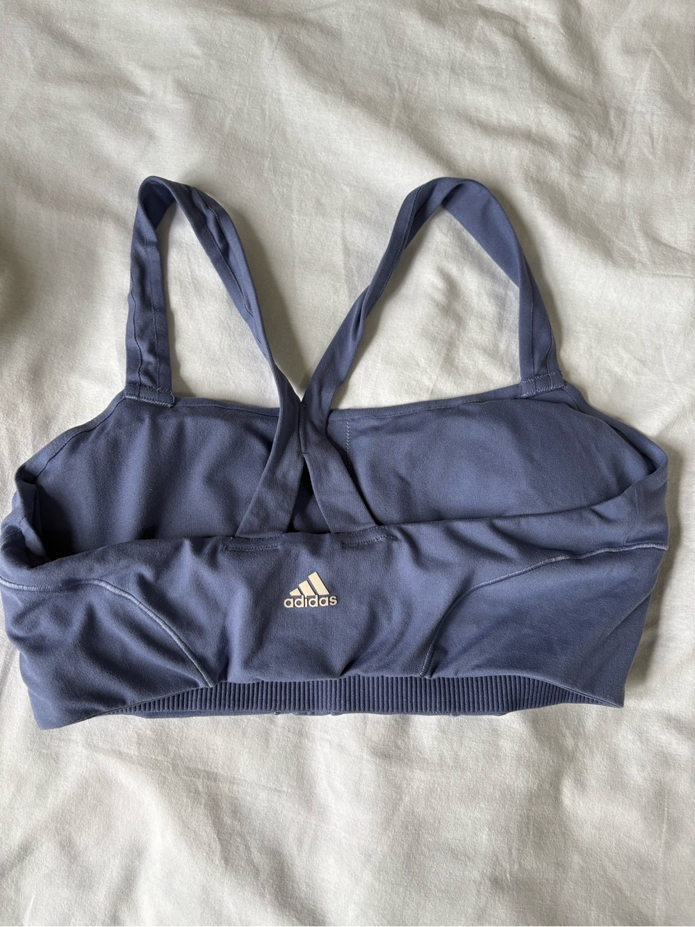 Adidas Slate Blue Padded Sports Bra - size D
